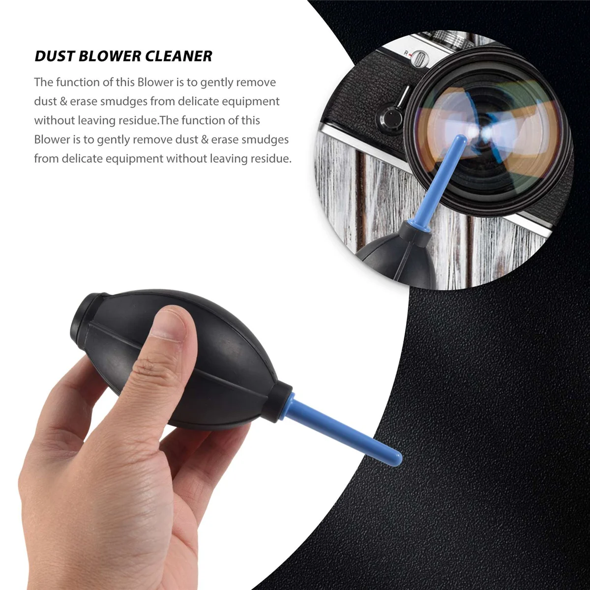 Rubber Air Dust Blower Cleaner Pump for Removing Dust Off Camera Lens S6