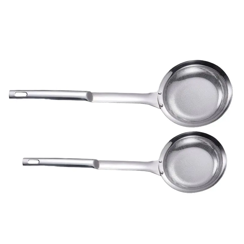 

AS94-Fine Mesh Stainless Steel Colander, Premium Fine Mesh Strainer For Oil Filter Skimming Grease And Foam