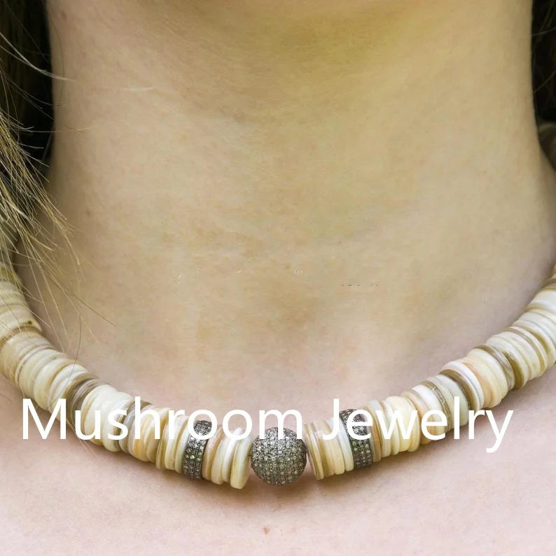 

Rhinestone Women Choker Stone Beads Necklace