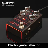 Pedal de efecto Overdrive de bajo de doble empuje JOYO R-28 que entrega alta frecuencia afilada y granulada