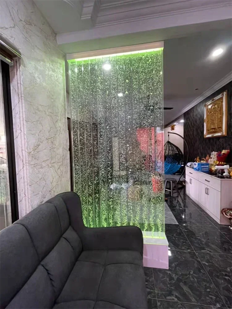 Company flowing water wall water screen screen indoor fountain waterscape decoration waterfall image wall hotel background