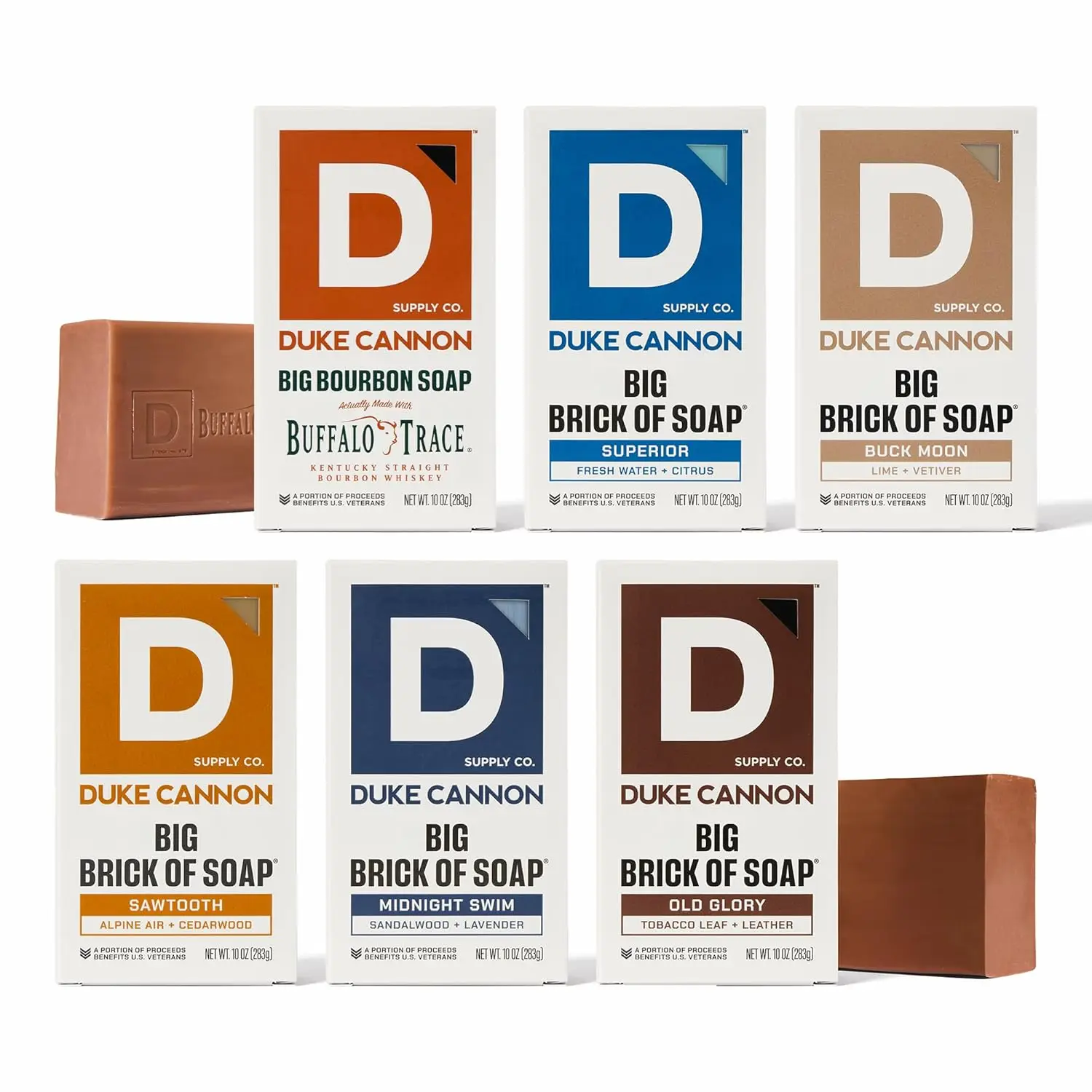 

Extra Large Soap Bar Bundle - 6 Pack Variety for All Skin Types, Exfoliating & Sulfate-Free Scents