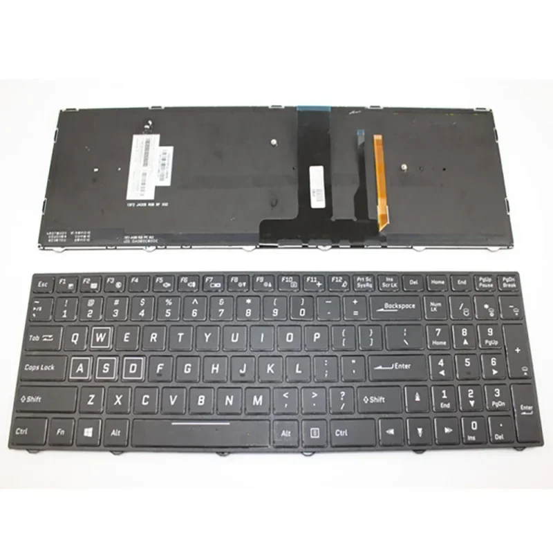 New Keyboard with colorful white backlit for CLEVO N950 N750 N850HZ N850HN850HNN850HK1 N850HCN 85HL N950PT6 US