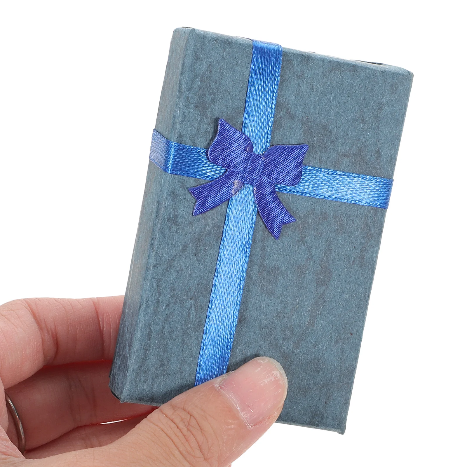 

6Pcs Bowknot Gift Box Jewelry Wrapping Paper Box for Earrings Necklaces Rings Storage Organizer Packaging Case Random Color