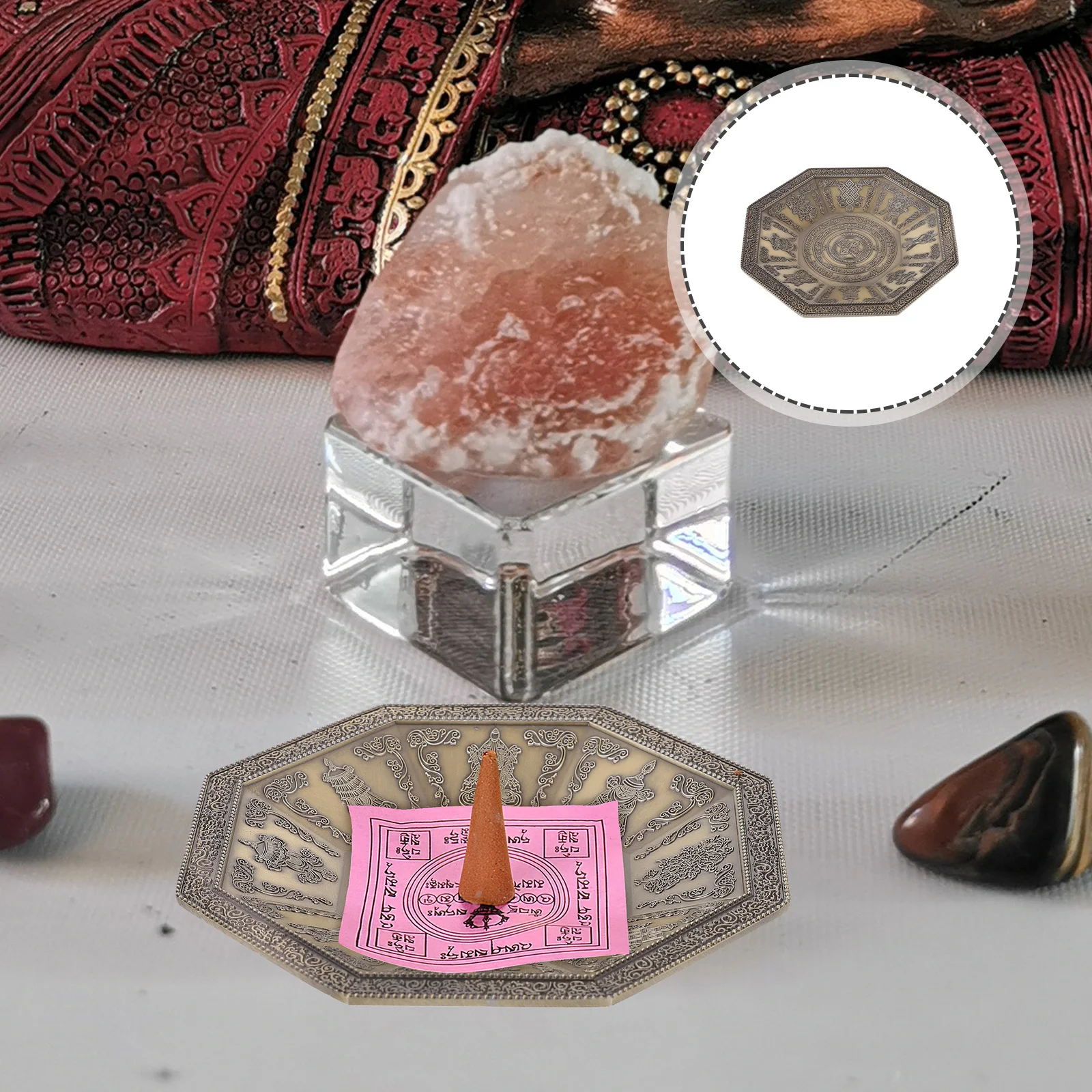 سبيكة البخور الرماد الحاويات الرجعية ديكور ديني هيكل مستقر طرد الأرواح الشريرة ديكور معبد المنزل