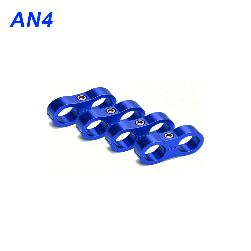 4-teiliges Aluminium-Leitungstrenner-Set Universeller Billet-Öl-, Kraftstoff- und Wasserschlauch-Trenner-Klemme Passend für AN4 AN6 AN8 AN10 – Detail 7