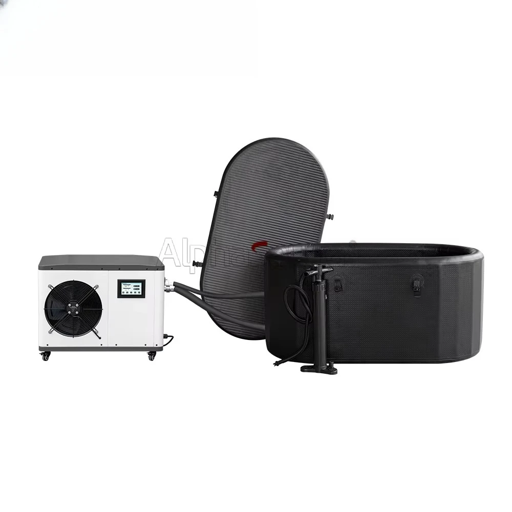 

Outdoor Inflatable Ice Bath Wood Grain Tub Spa Tubs