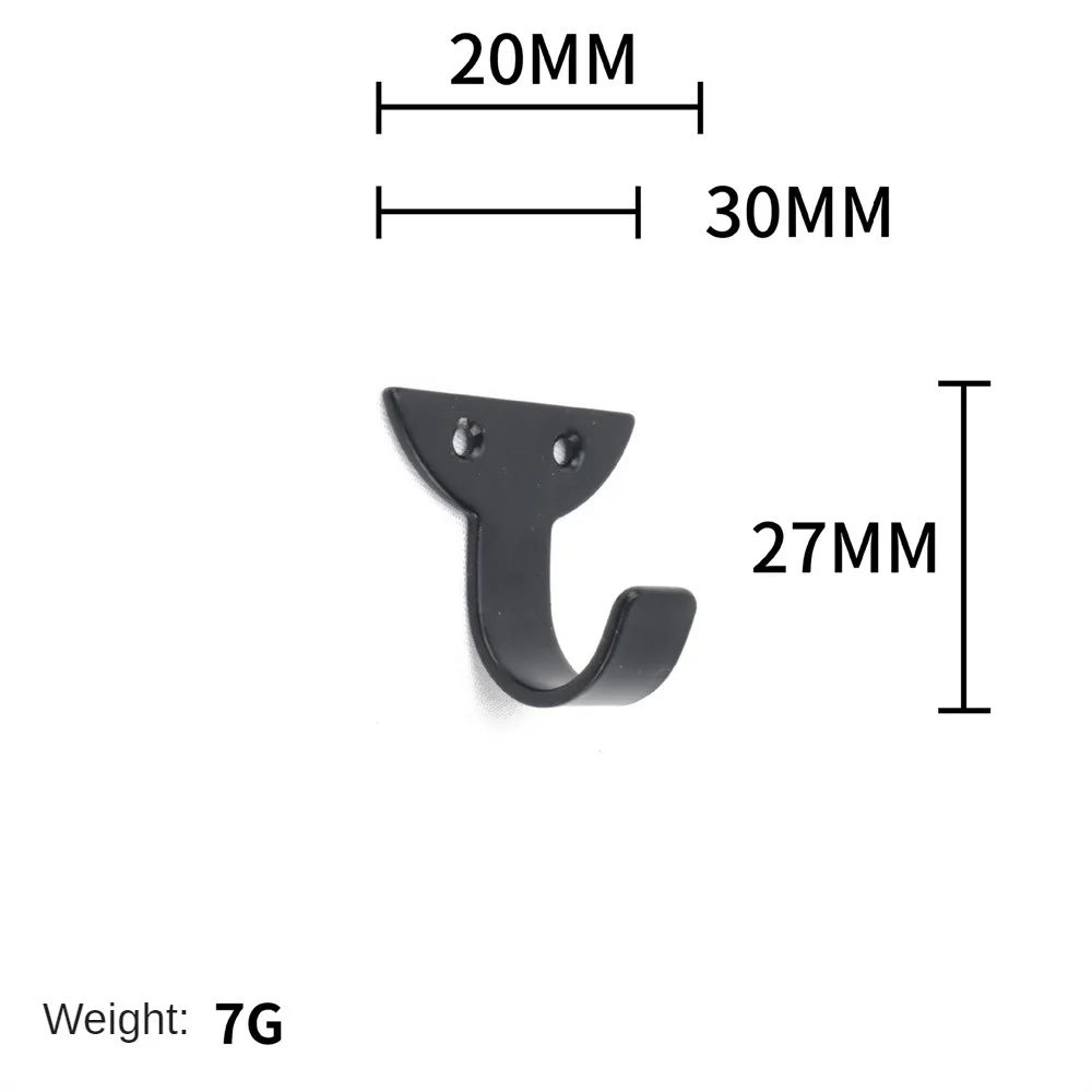 Многоразовый винтажный крючок для одежды, четыре стиля, черные железные крючки, эстетически приятный крючок для пальто и шляпы, железный прочный домашний крючок