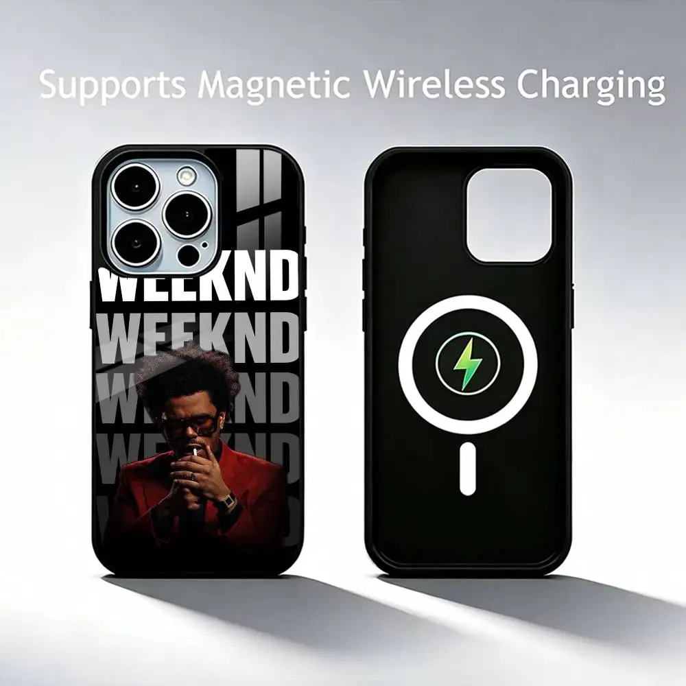 Singer T-The W-Weeknd  Phone Case For iPhone17,16,15,14,13,12,11 Plus,Pro Supports Magnetic Wireless Charging