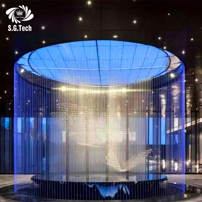 custom.High Quality Stainless Steel Customized Indoor Rain Fall Feature Curtain