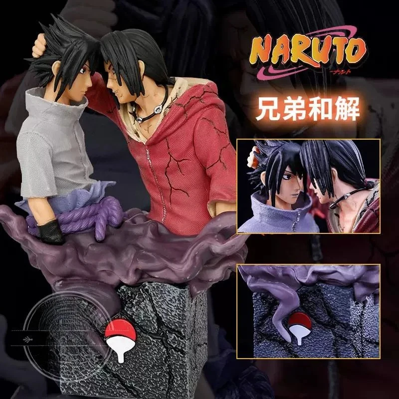 

Naruto Uchiha Sasuke Itachi GK PVC Action Figures Anime Figure Brother Reconciliation Figurine Collectible Model Toys Doll Gift