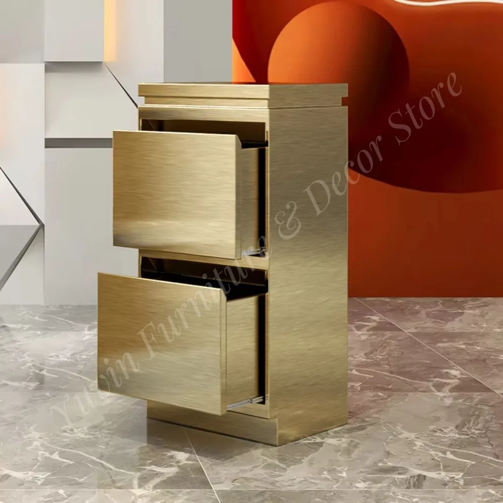 Multi-functional Salon Trolley Modern Light Luxury Stainless Steel Fingerprint-proof Waterproof High Load-Bearing Salon