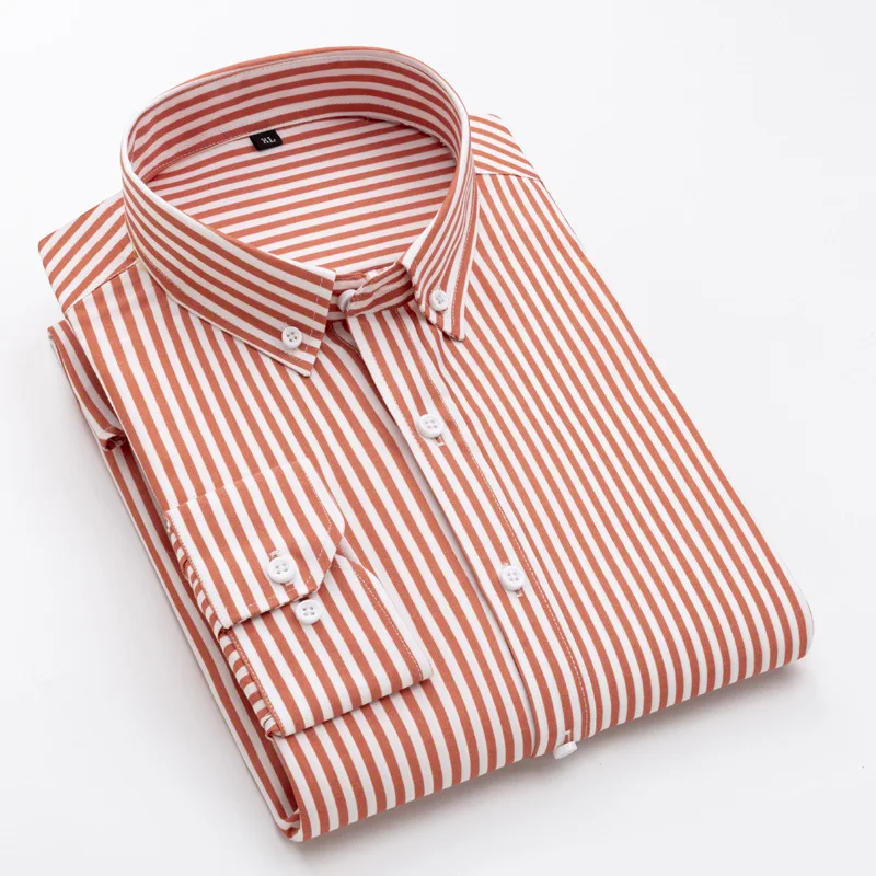 

2024 Men's Vertical Stripes New Casual Long-Sleeved Shirt