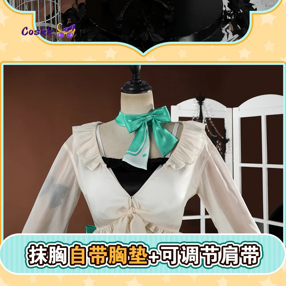 Handmade Cos Outfit: Arknights Haruka Spring Journey Cosplay Costume Pink Hair Idol Cute Bunny Girl Halloween Full Set view 4