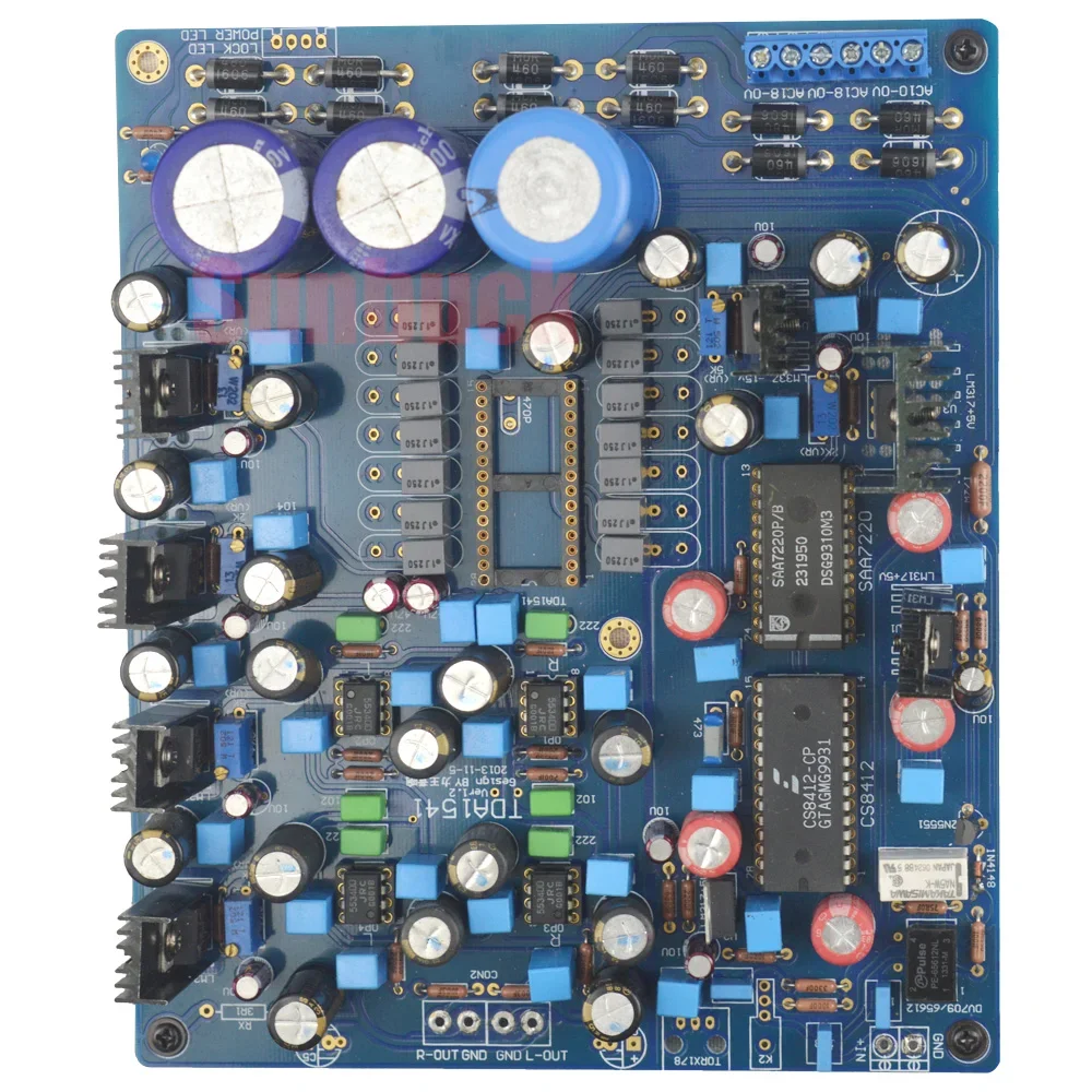 Sunbuck TDA1541 Audio DAC Decoder Hifi With Optical Fiber Coaxial DIY Decoder Board