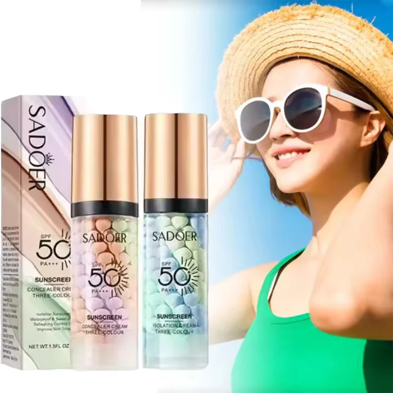 

SPF50+ Праймер под макияж Увлажняющий изолирующий крем Невидимые поры База для лица Осветляет корректирующий тон кожи Освежающая косметика