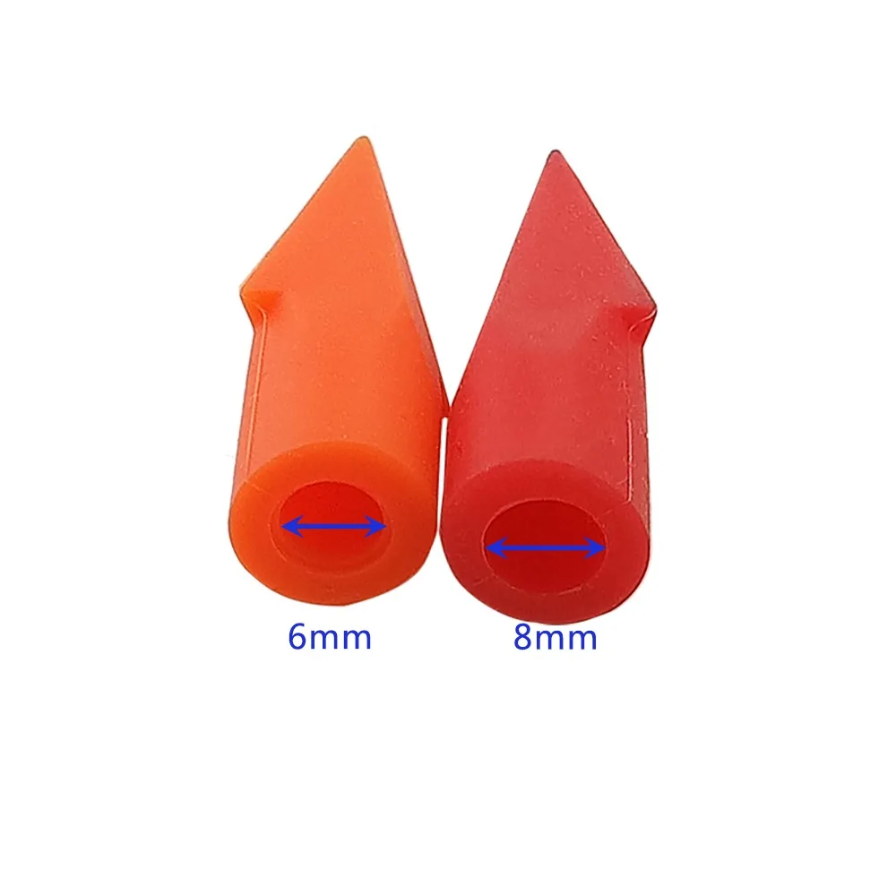 24/50pcs 40Gr Archery Rubber Arrowhead Target Point Tips Safe Broadheads For OD 6/8mm Carbon /Wooden/Bamboo Arrow Shaft Shooting