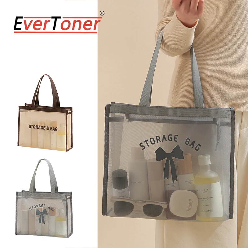 

Сумка-тоут EverToner, большая вместительная дышащая сумка для хранения, портативная дорожная косметичка для туалетных принадлежностей