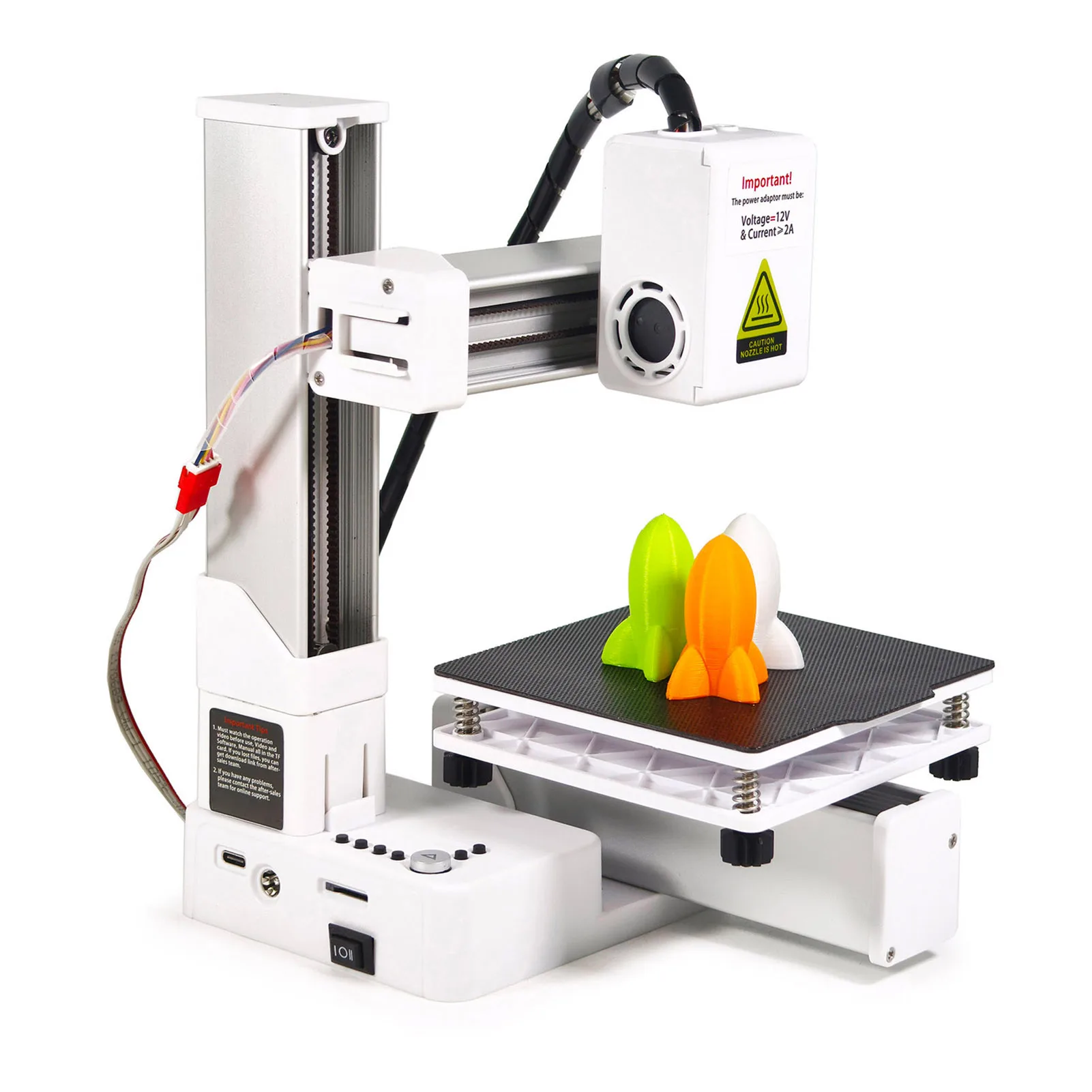 

Mini FDM 3D Printer 100X100X100mm Printing Size High Accuracy Entry-Level Compact 3D Printing Machine for Beginners Education