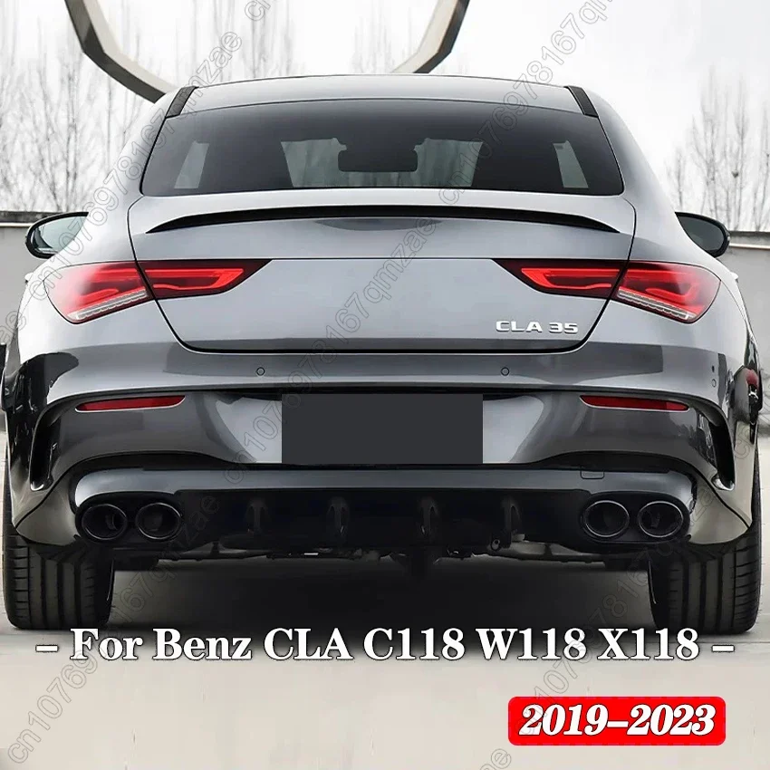 

Модифицированные задние крылья AMG для Mercedes Benz CLA Class C118 W118 X118 CLA180 200 220 250 CLA35 CLA45 AMG 2019-2023, крыло спойлера