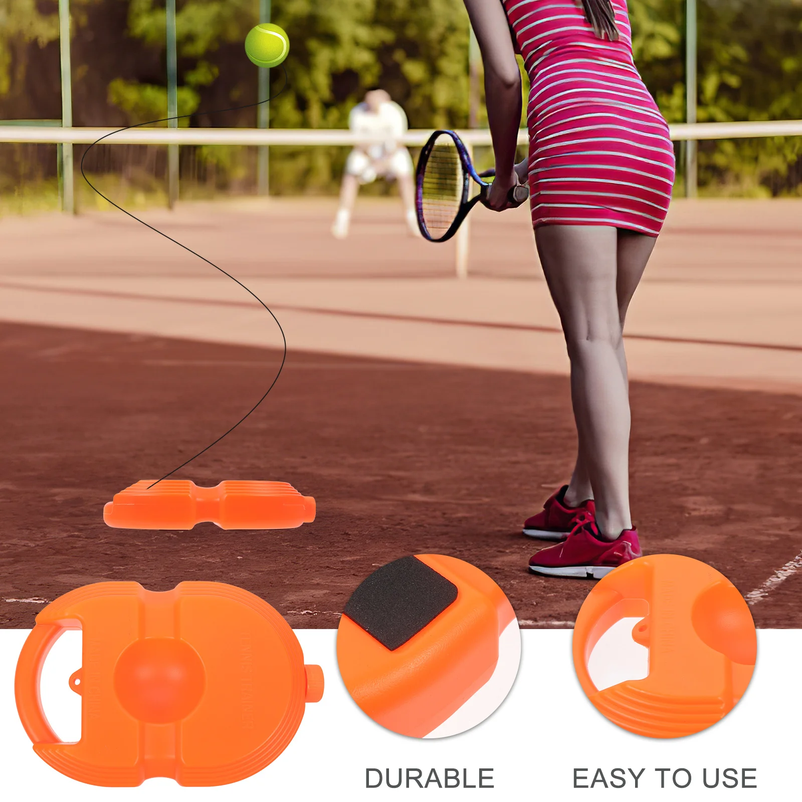 

Tennis Training Rebounder Durable Outdoor Indoor Practice Equipment For Adults Beginner Reusable Tennis Trainer Tool