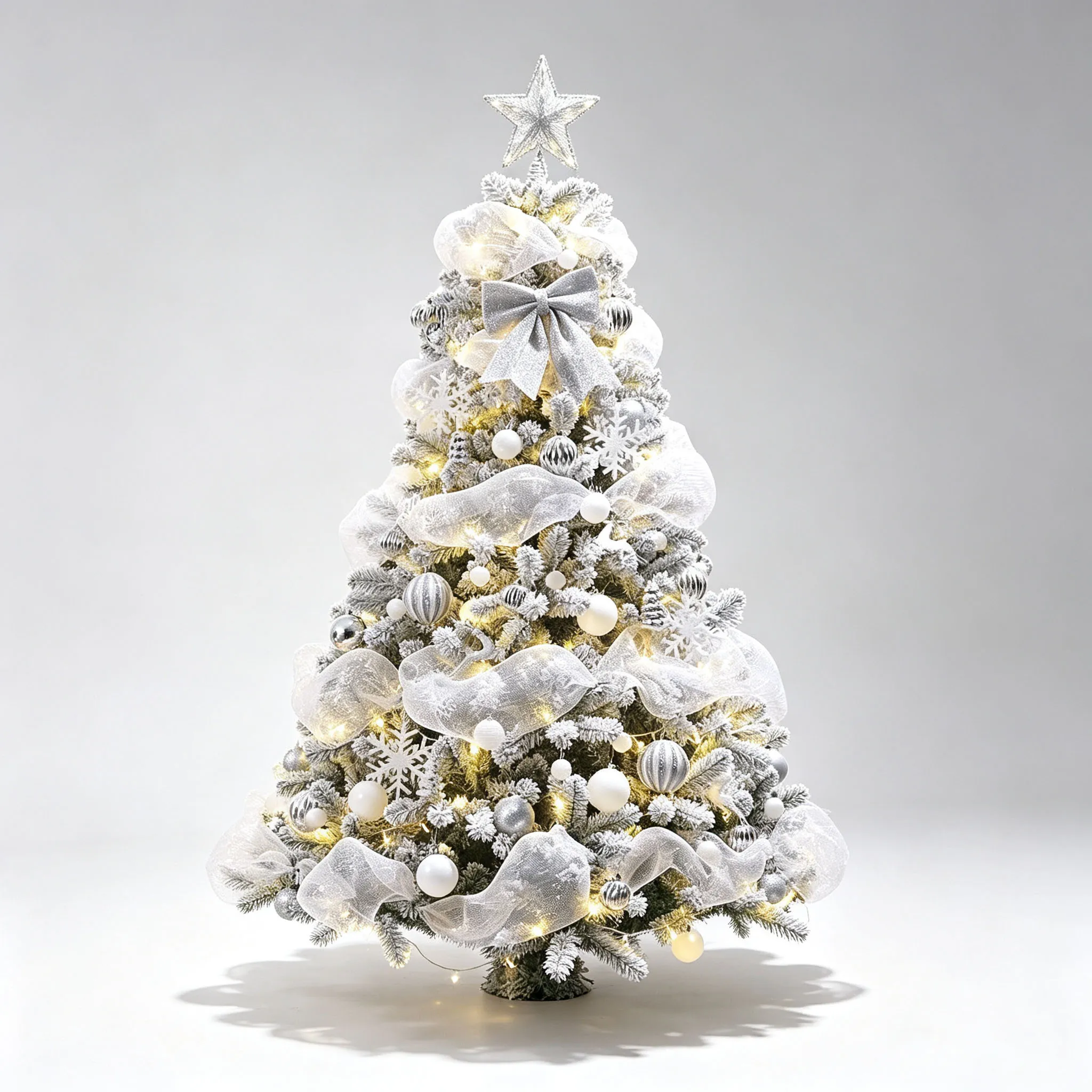 High Quality Eco-Friendly Customized 180cm PVC Foldable Christmas Tree Decoration Waterproof Durable Indoor Use
