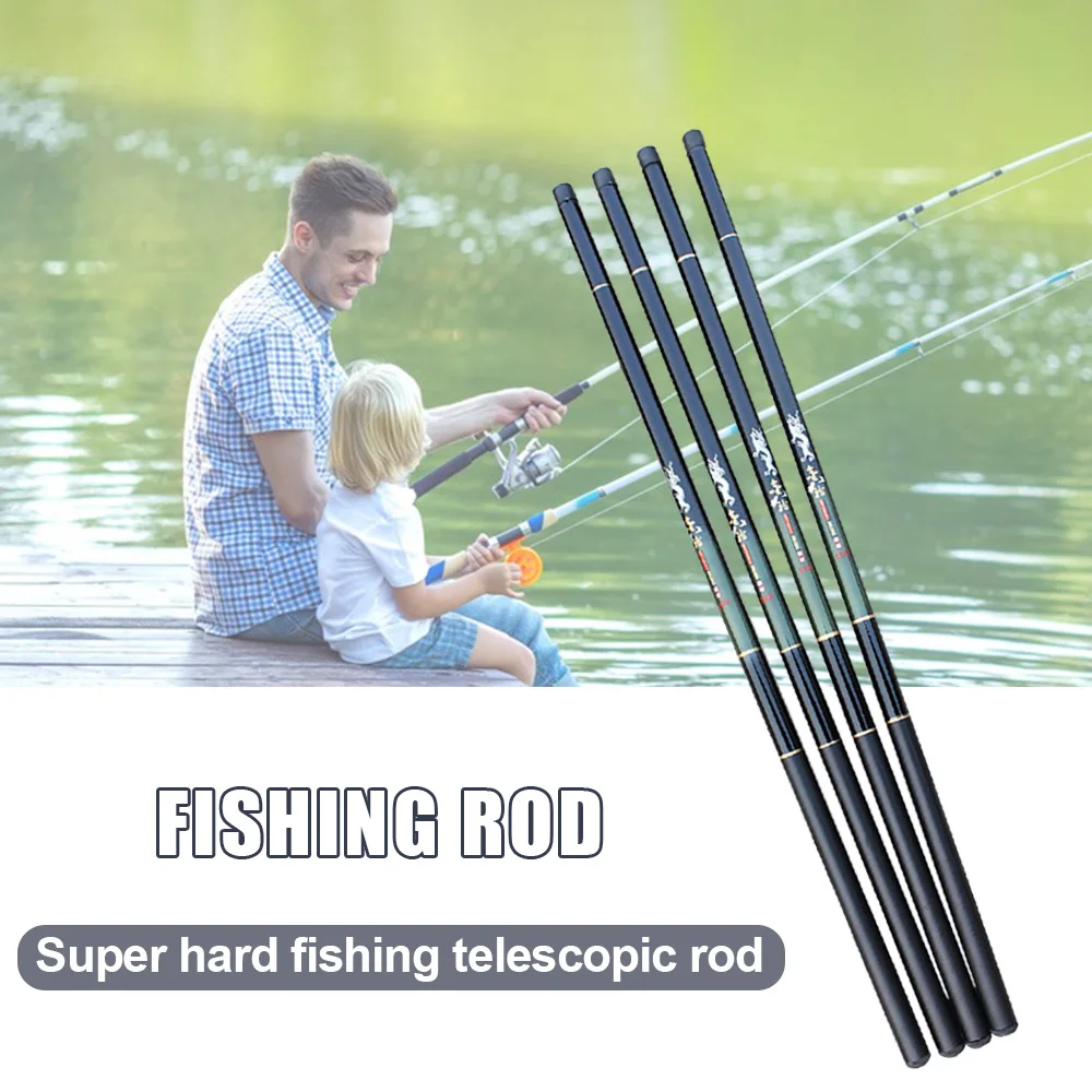 

Fiberglass Fishing Rods Lightweight Fishing Equipment Sea Pole Sea Fishing Tool 2.7m 6.3m Luminous Rod Tip риболовля