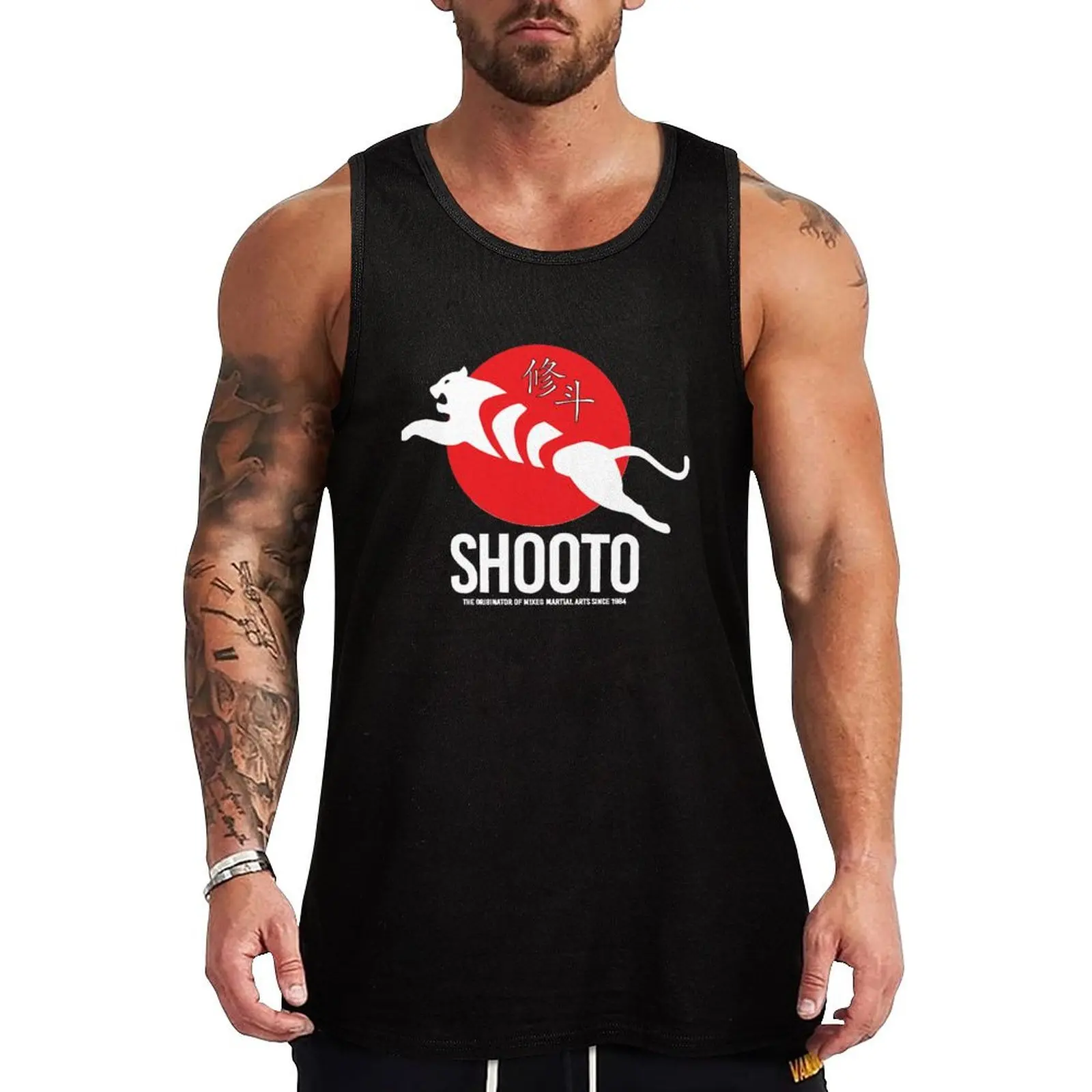 

Shooto Japan Classic T Shirt Tank Top men gym clothing gym wear men Men's gym