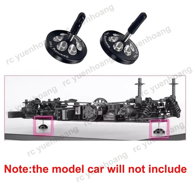 Herramienta de equilibrio de chasis de coche todoterreno modelo RC, medidor de altura de vehículo/soporte de ladrillo/asiento inferior, piezas de medición de ajuste