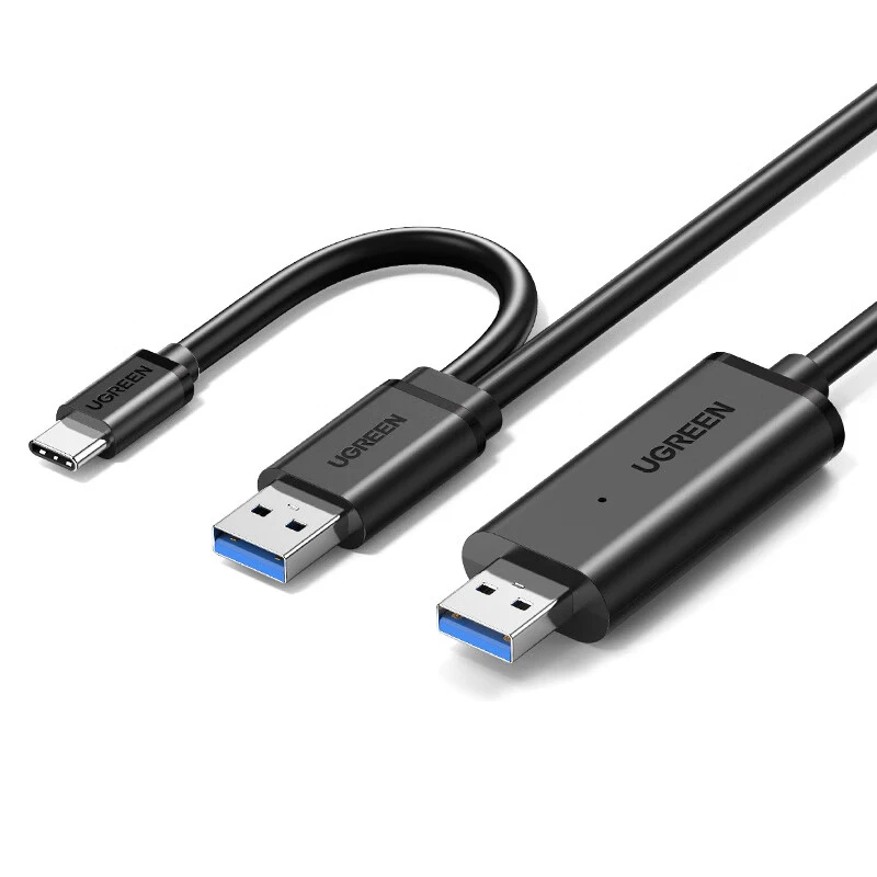 UGREEN USB to USB A/C Data Link and KM Switch Cable 2m, USB C 3.0 Cable 5Gbps High Speed Data Cord