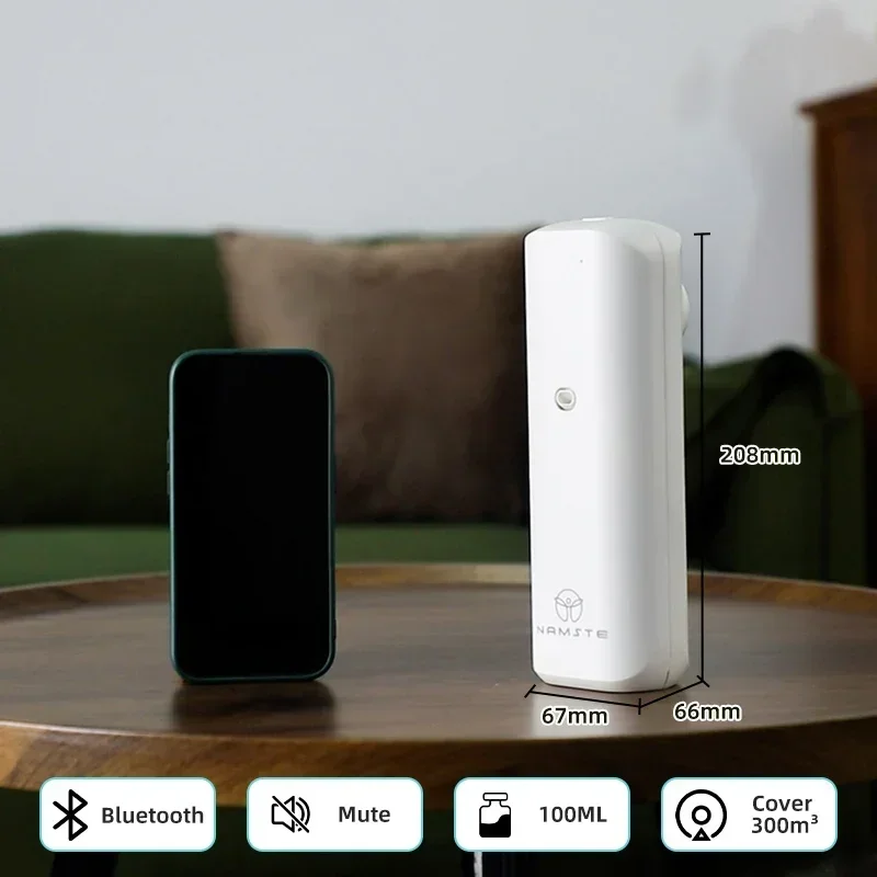 Namste-Difusore di aromi per la casa, Spruzzatore per deodoranti, Dispositivo profumato per aromaterapia, Macchina intelligente per oli essenziali, Diffusore di oli