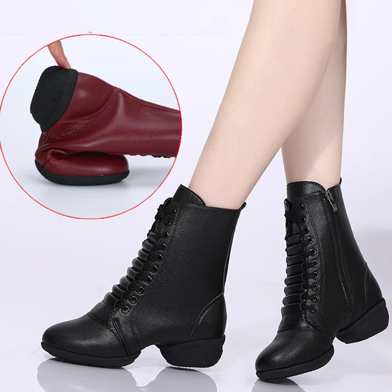 Dancing Boots Women Jazz Dance Shoes High Quality Soft Women\'s Ballroom Modern Dancing Shoes Ladies Dance Boots Sneakers