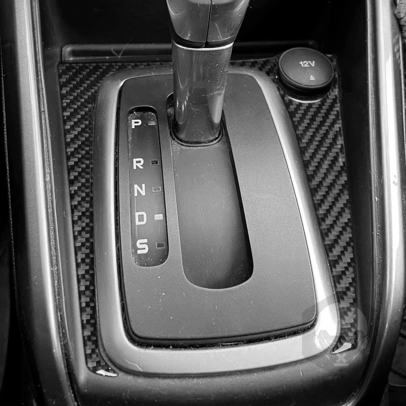 ألياف الكربون الحقيقية اكسسوارات السيارات والعتاد التحول الإطار غطاء ناعم ملصق لفورد EcoSport 18 2019 2020 2021 2022 2023 2024 2025 #3