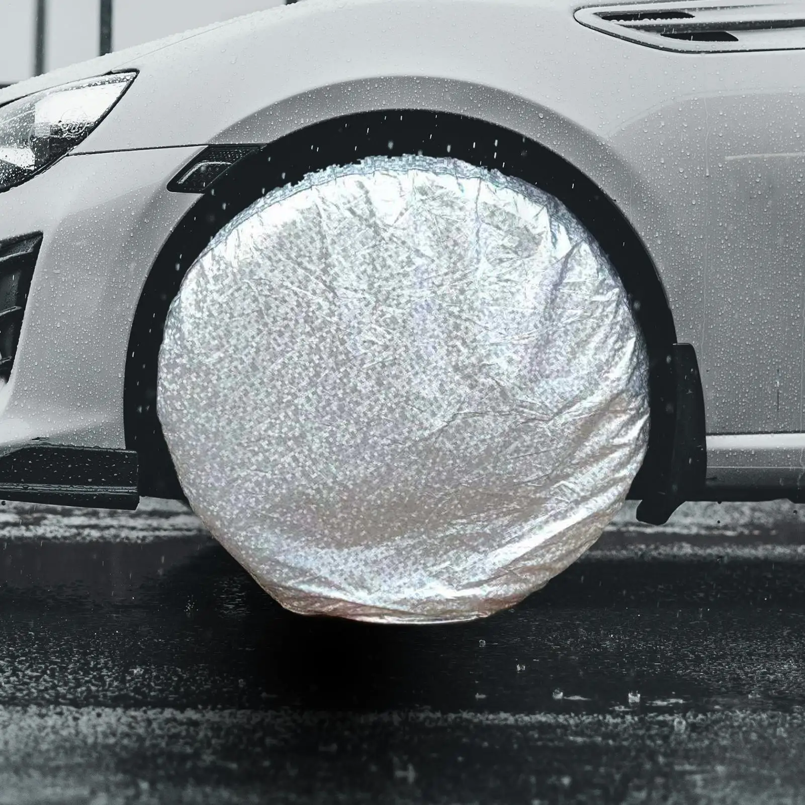 

RV Wheel Tire Covers Case Car Tires Storage Bag Waterproof Tire Cover UV-Resistant Protector for Outdoor Travel Truck Camping RV