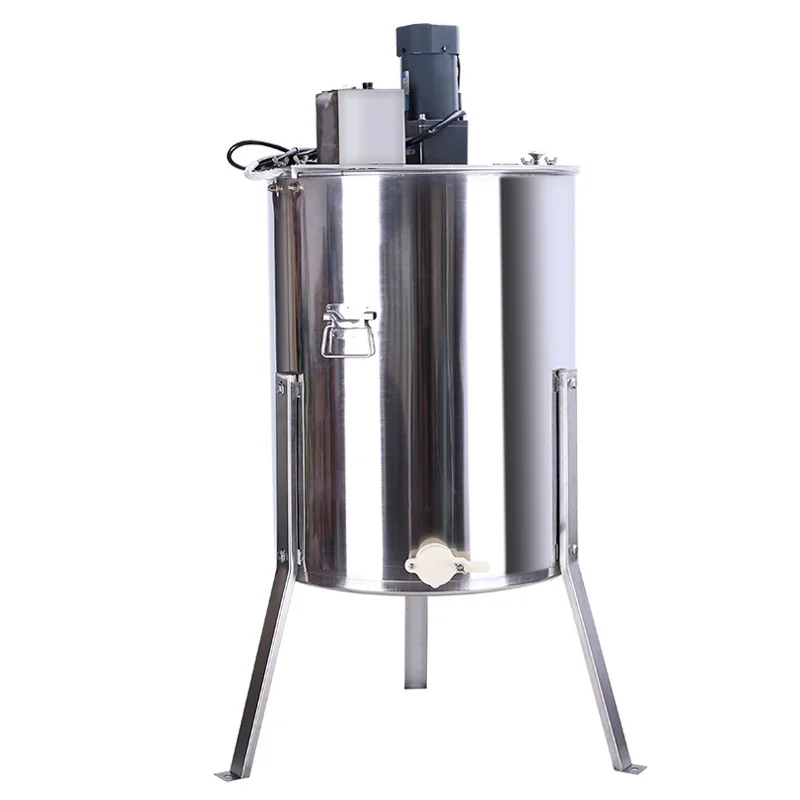 

Electric Stainless Steel 4-Frame Honey Extractor Stand with Flowing Spout Automatic Beekeeping Centrifuge New Condition