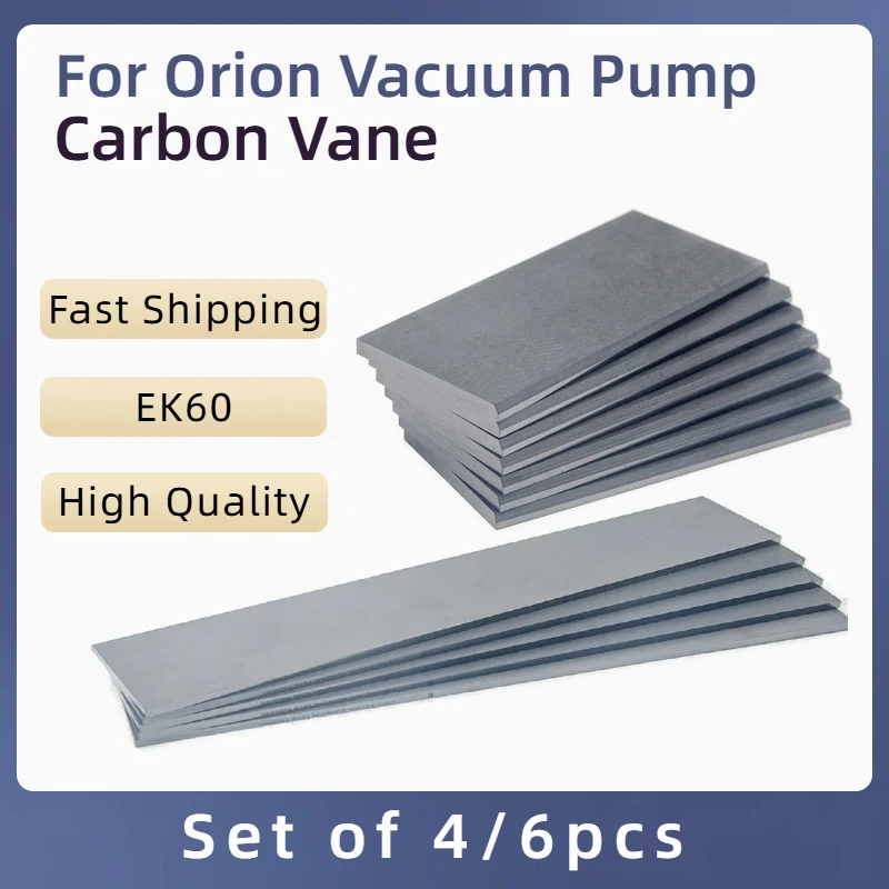 1set Carbon Vane Becker Carbon Vanes Carbon Blade Set Vacuum Pump Parts for DVT3.60 DVT3.80 KDT2.80 KVT 3.60