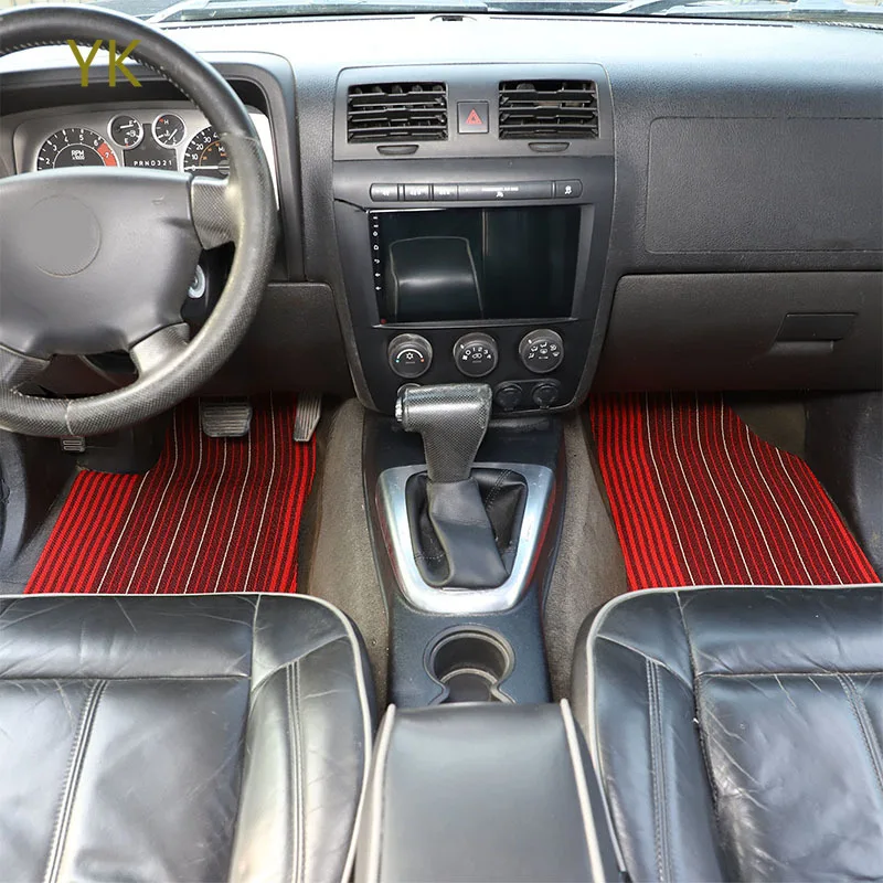 

TPE Rubber Car Front Rear Row Wire Loop Floor Mats Trim For Hummer H3 2005-2009 Interior Car Accessories