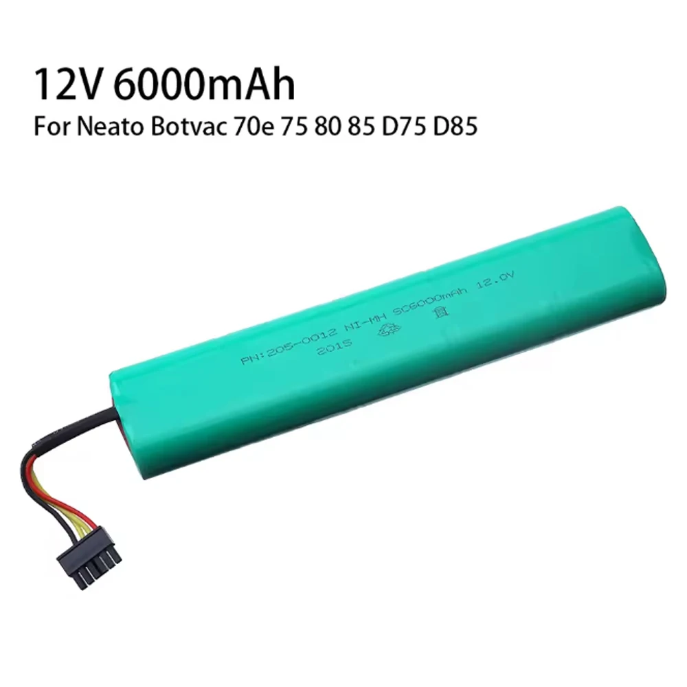 

12V 6000mAh Battery For Neato Botvac 70e 75 D75 80 85 D85 Vacuum Cleaners Rechargeable Batteries 12V Ni-MH Battery 6000mAh