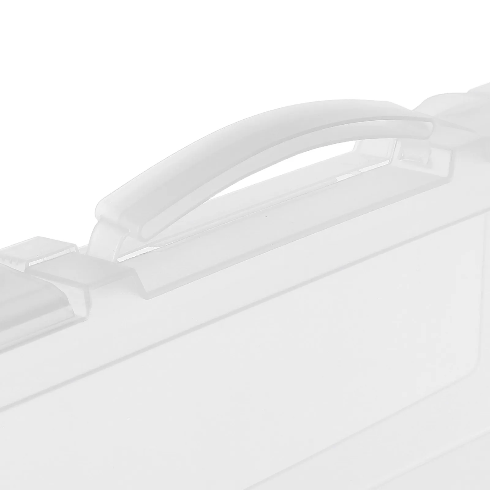 A4 File Holder Clear Plastic Document Organizer Box Thickened Heavy-Duty Portable Office Paper Storage Box with Handle