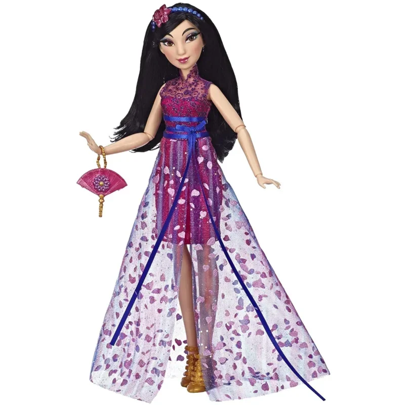 Muñeca Mulan de estilo princesa con monedero y zapatos, figura de acción, juguete de modelo coleccionable, estilo contemporáneo