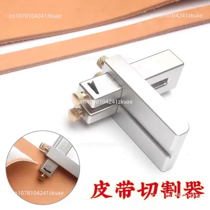 Belt strip cutter Aluminum alloy sandblasted oxidized mini strip cutter Hand vegetable tanned leather tool cutting strip