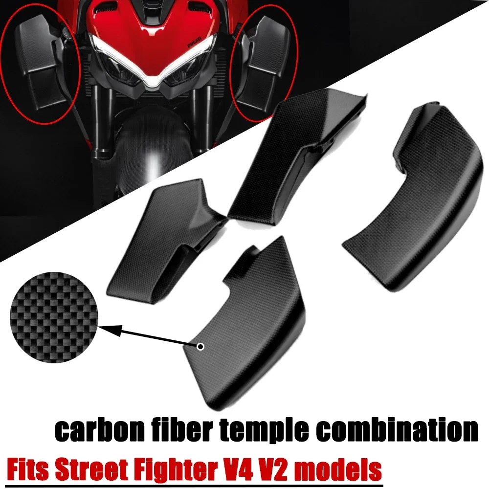 

For Ducati Streetfighter V4 / V4S / SP 2020 2021 2022 2023 2024 100% Carbon Fiber Side Winglets