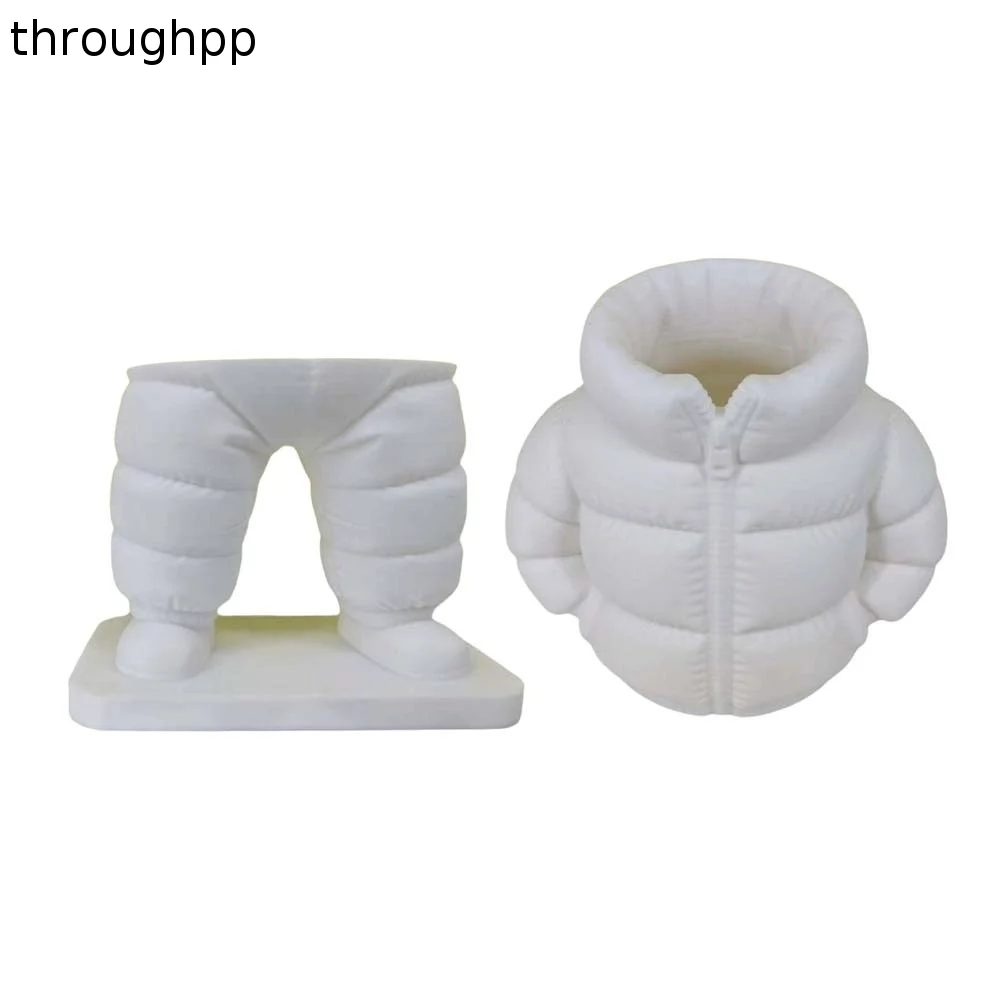 Creative Puffer Jacket Pen Holder Quirky Clothing Shaped PLA Pens Storage Bucket Large Capacity Multi-functional