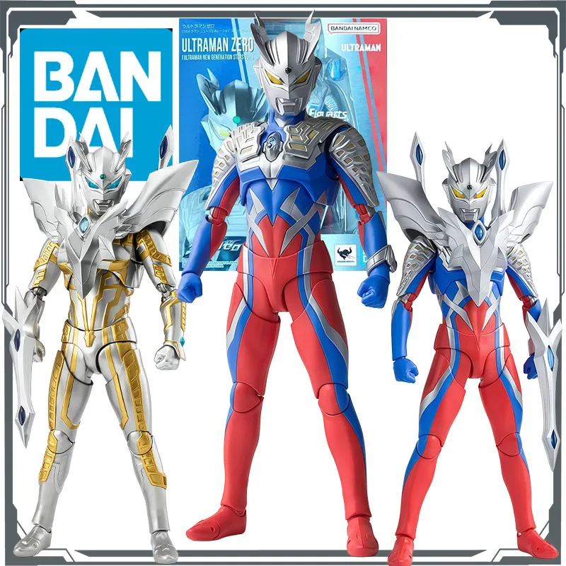 

Bandai Original S.H.Figuarts Ultraman Zero Anime Action Figures Toys for Boys Christmas Gift Collectible Model Ornaments