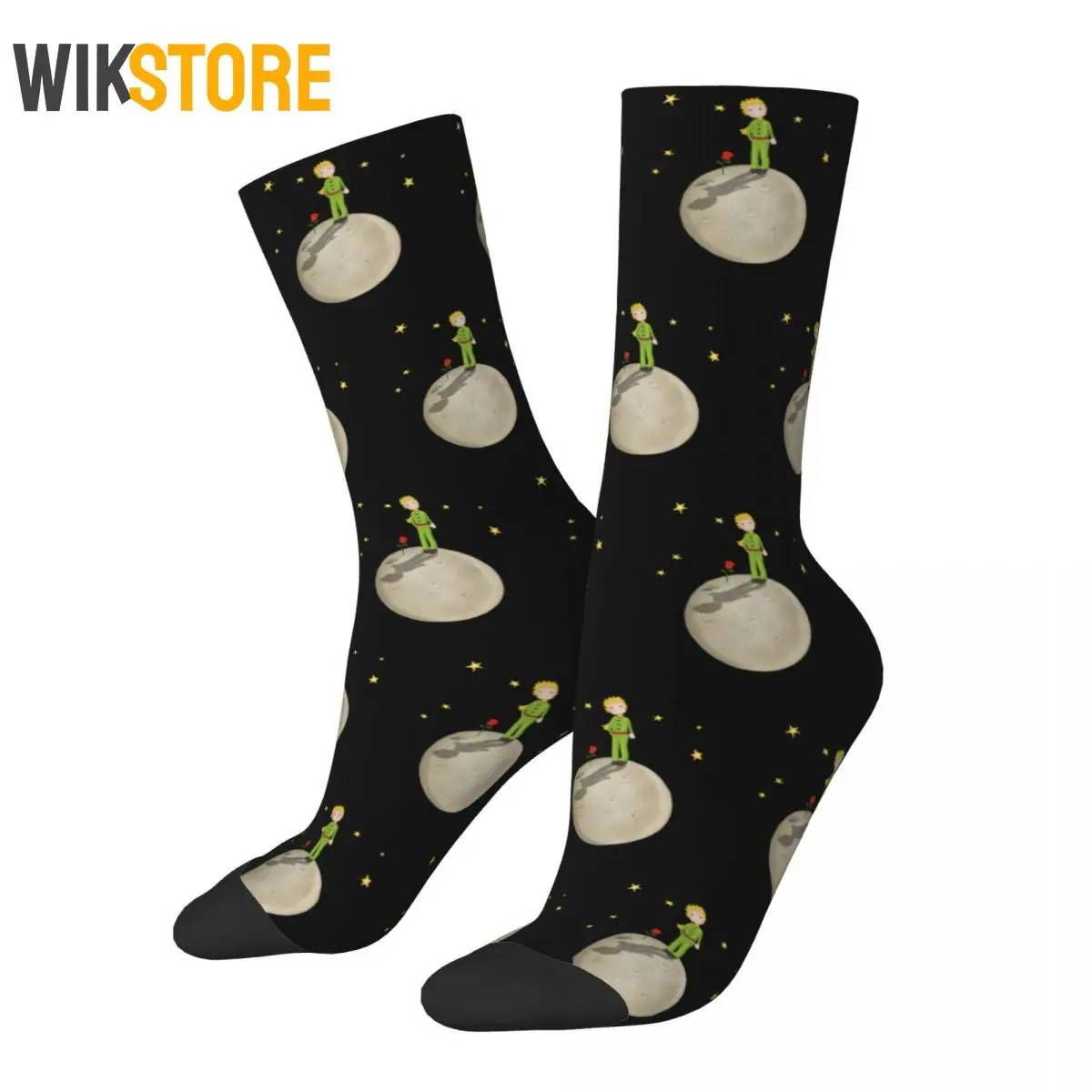 

Fashion Male Men Socks Hip Hop The Little Prince Eating An Elephant Cartoon Women Stockings Spring Summer Autumn Winter Sock