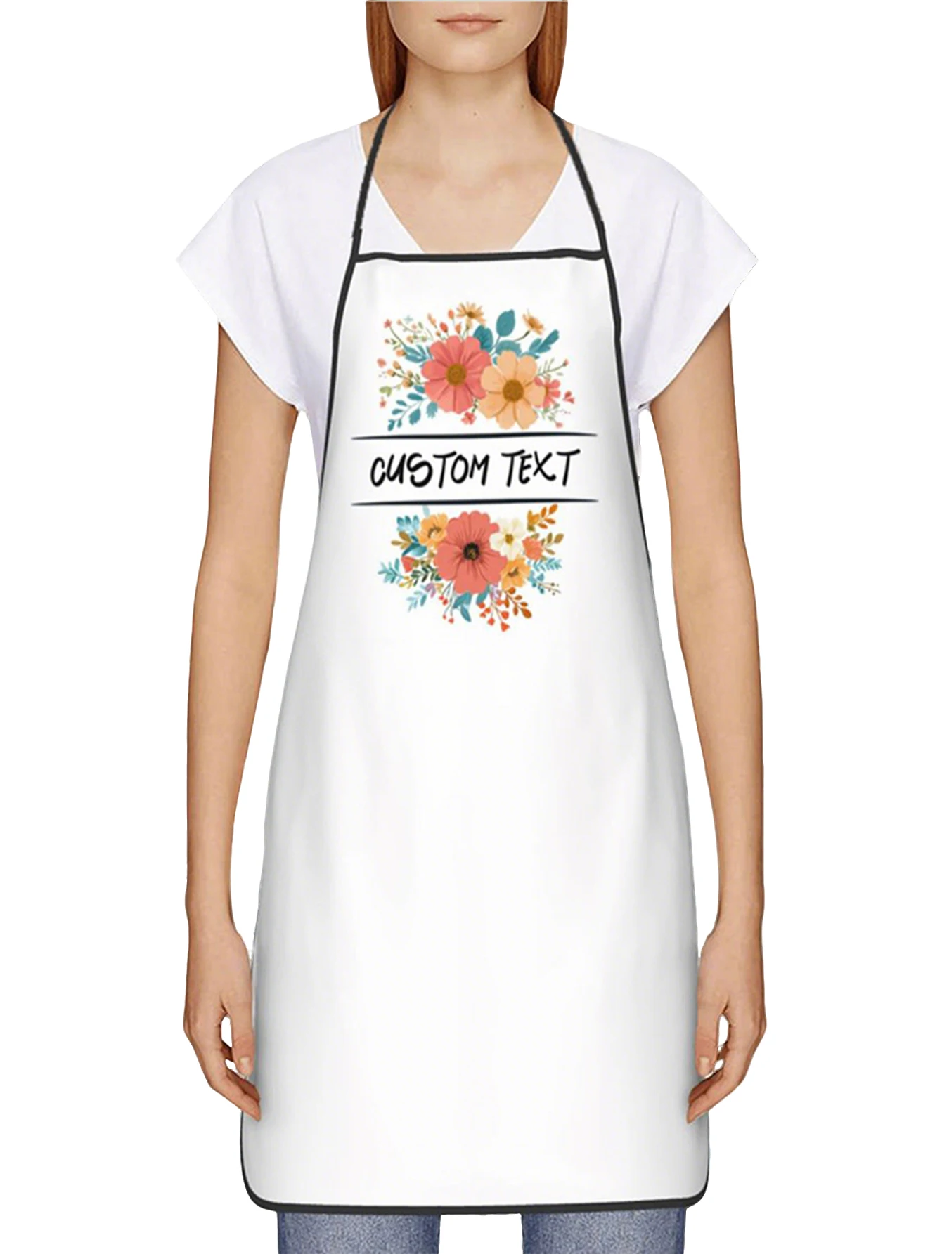مخصص طباعة النص الرجال المطبخ المئزر التوقيع مآزر المطبخ المنزل الخبز الملابس #6