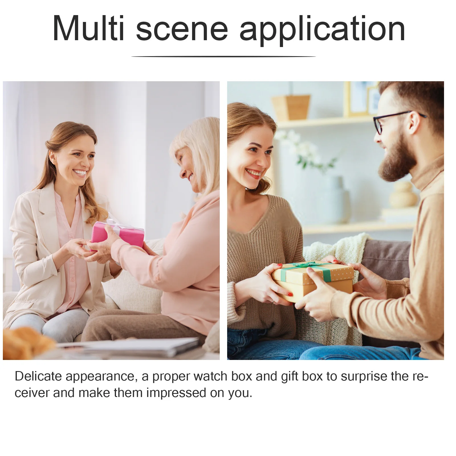 5 قطع من صندوق الساعة الورقية، حامل مستطيل، حافظة سفر مضادة للسقوط للساعات والإكسسوارات، حافظة هدايا مع إسفنجة