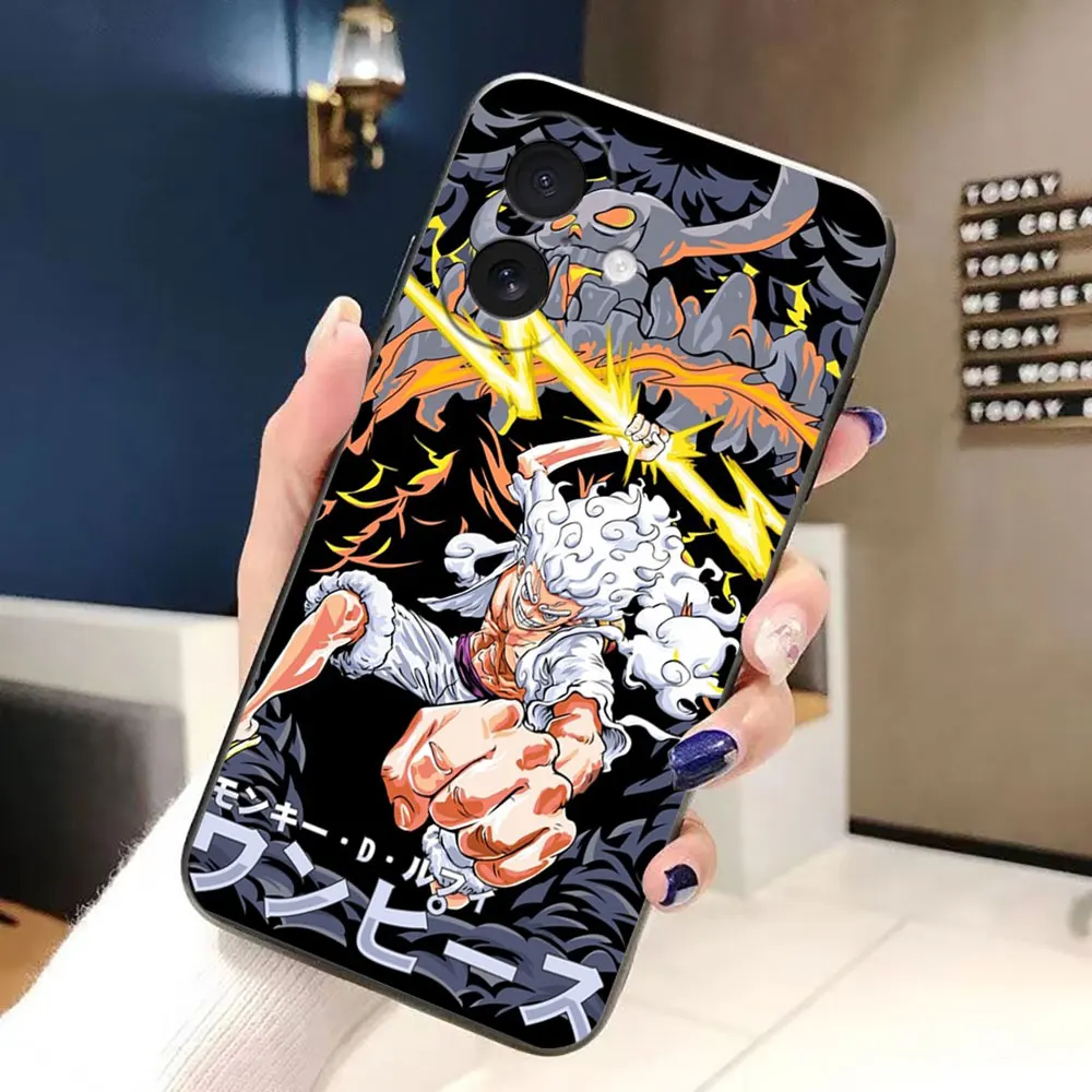 Phone Case For iphone 17 AIR 17E 16E SE4 16 15 14 8 7 Plus 13 12 11 Pro XR Max Funda Shell Cover Anime One P-Piece Gear 5 Luffy view 2