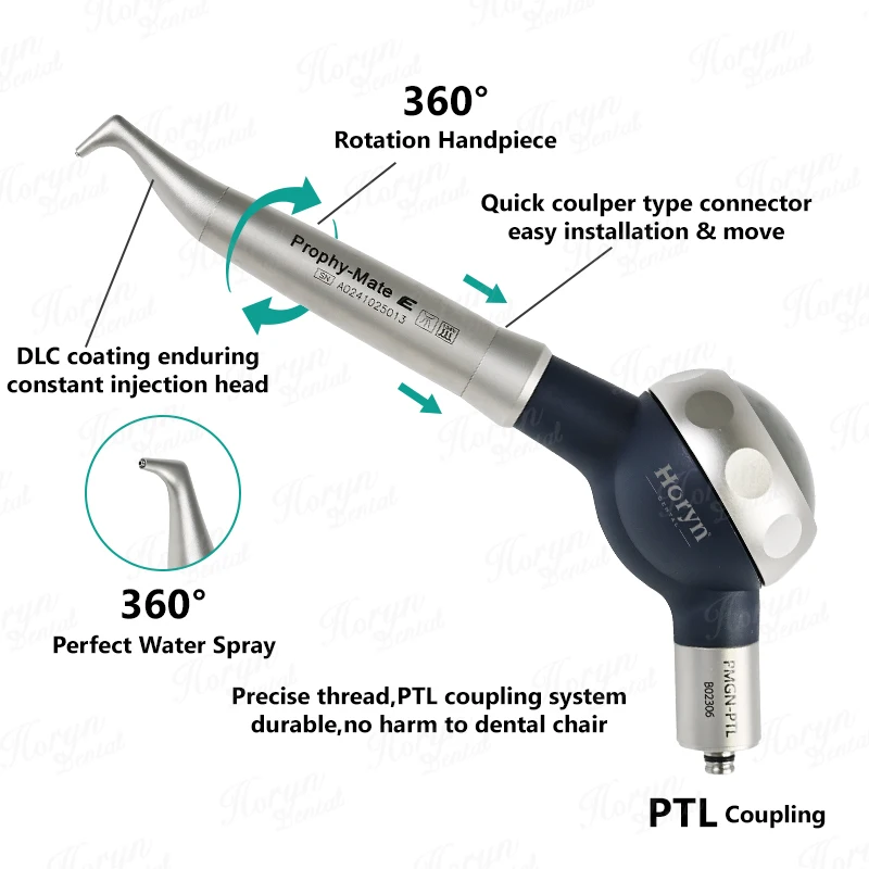Dental Air Flow Teeth Polishing Polisher Handpiece Air Prophy 2hole 4hole N PTL Connection KV Connection Dentistry Tools