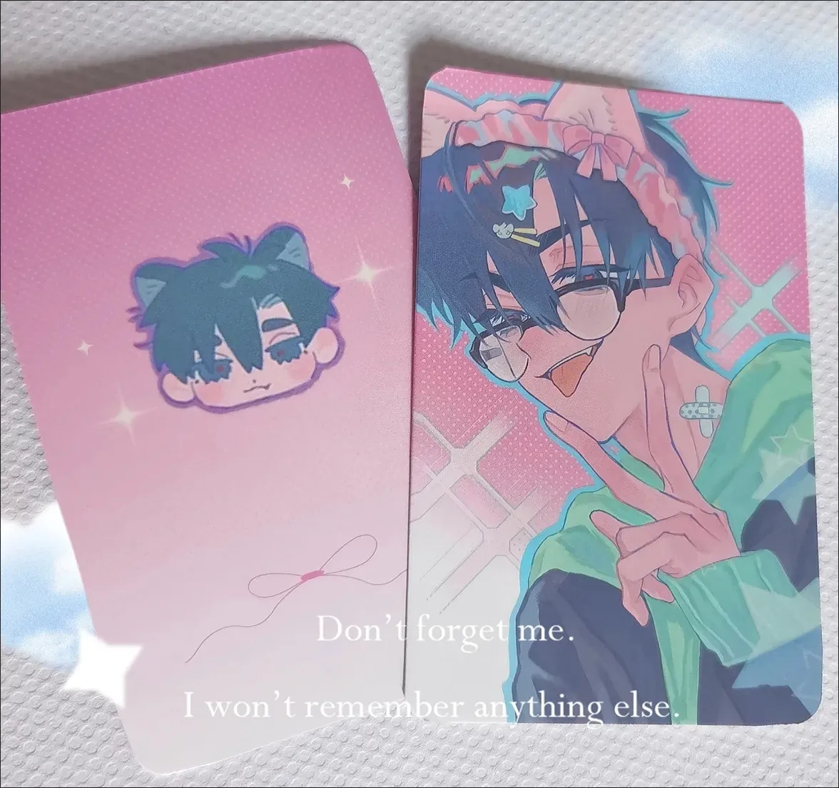 Marcapáginas de tarjetas Kawaii de 3 pulgadas, libro con Clip, colección de tarjetas de marca de paginación, artículos de Anime, regalo de la serie